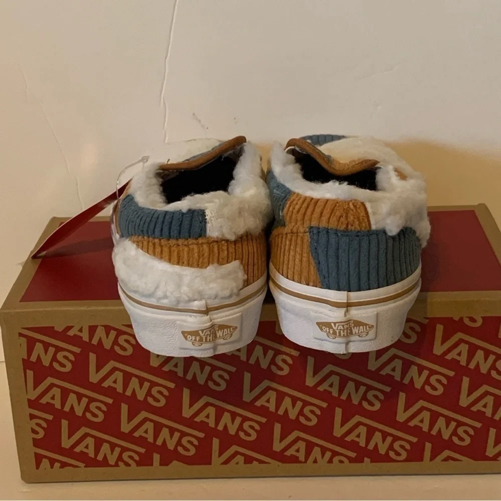 NIB. VANS Classic Slip-On Patchwork (Little Kid)